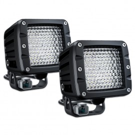 LED Pods Diffusion Light, 2PCS 80W IP69K Waterproof Off Road Work Ditch Light